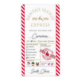Santa Mail Express Special Delivery Gift Sticker