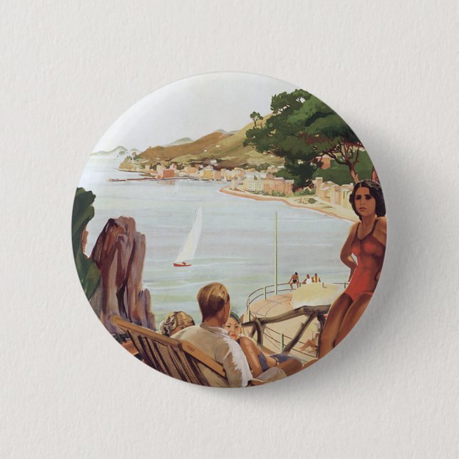 Santa Margherita Ligure Pinback Button (Front)