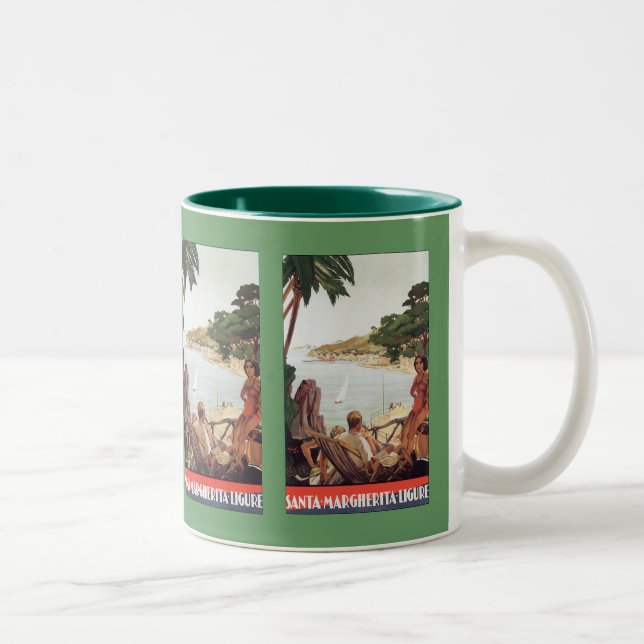 Santa Margherita Ligure  Two-Tone Coffee Mug (Right)