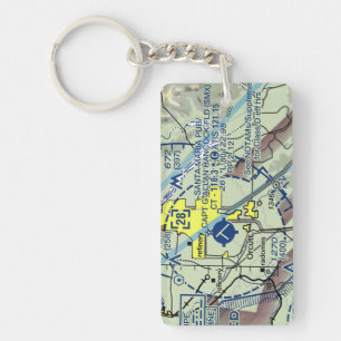 Santa Maria Airport chart / taxi diagram Keychain