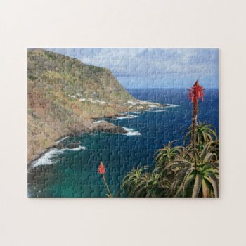 Santa Maria Azores Coastal Jigsaw Puzzle by gavila_pt at Zazzle