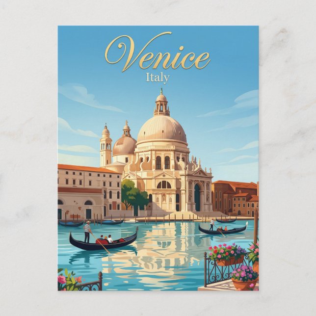 Santa Maria della Salute Italy Postcard (Front)