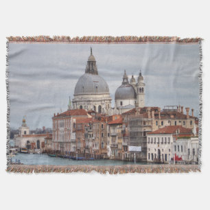 Santa Maria della Salute, Venice Italy Throw Blanket