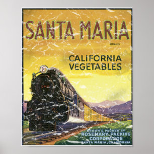 Santa Maria - distressed Poster
