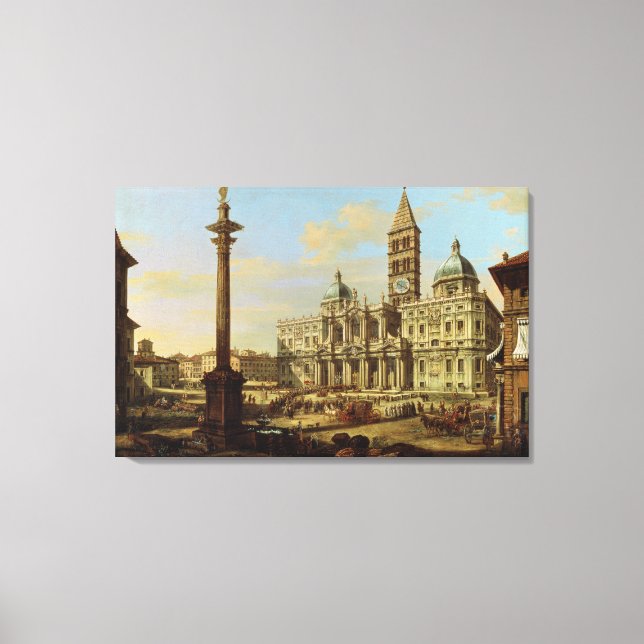 Santa Maria Maggiore, Rome, 1739 Canvas Print (Front)