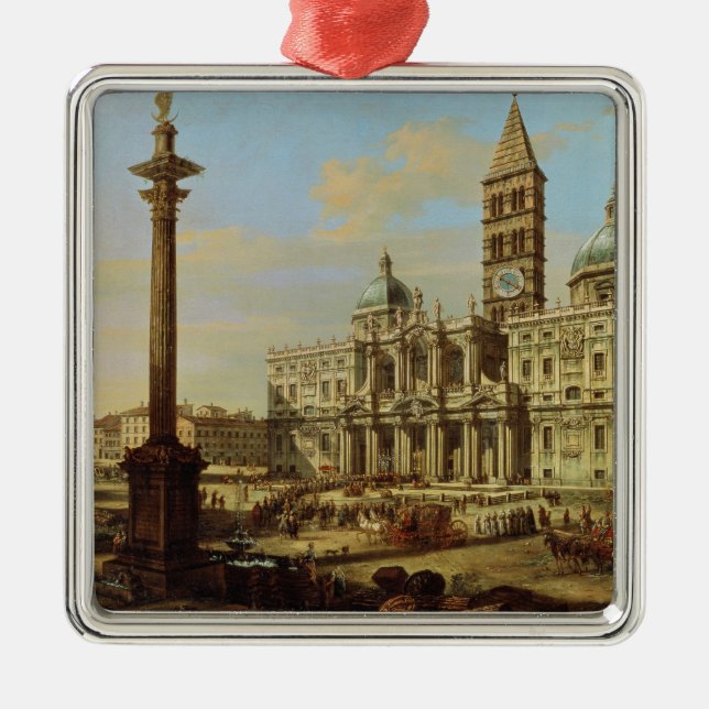 Santa Maria Maggiore, Rome, 1739 Metal Ornament (Front)