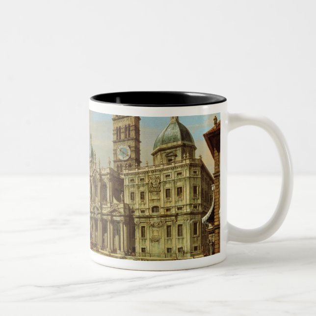 Santa Maria Maggiore, Rome, 1739 Two-Tone Coffee Mug (Right)