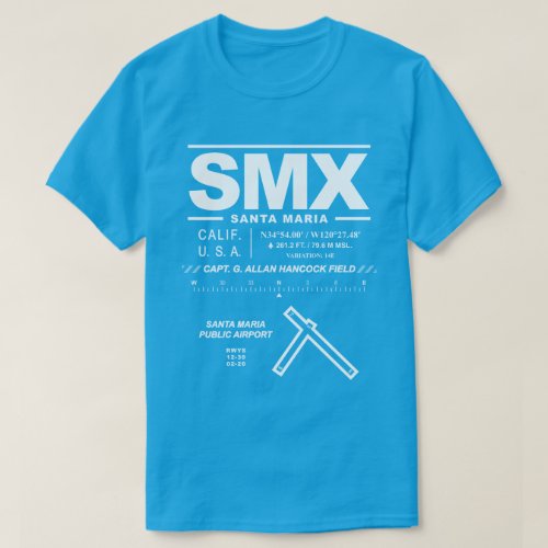 Santa Maria Public Airport SMX T_Shirt