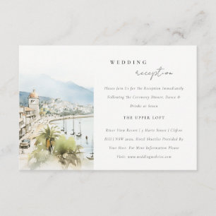 Santa Marta Colombia Landscape Wedding Reception Enclosure Card