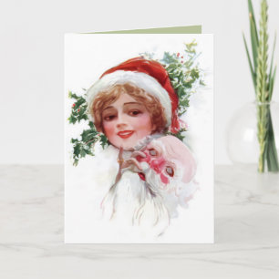 Santa Mask Holiday Card