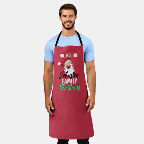 Santa Matching Family Christmas Apron