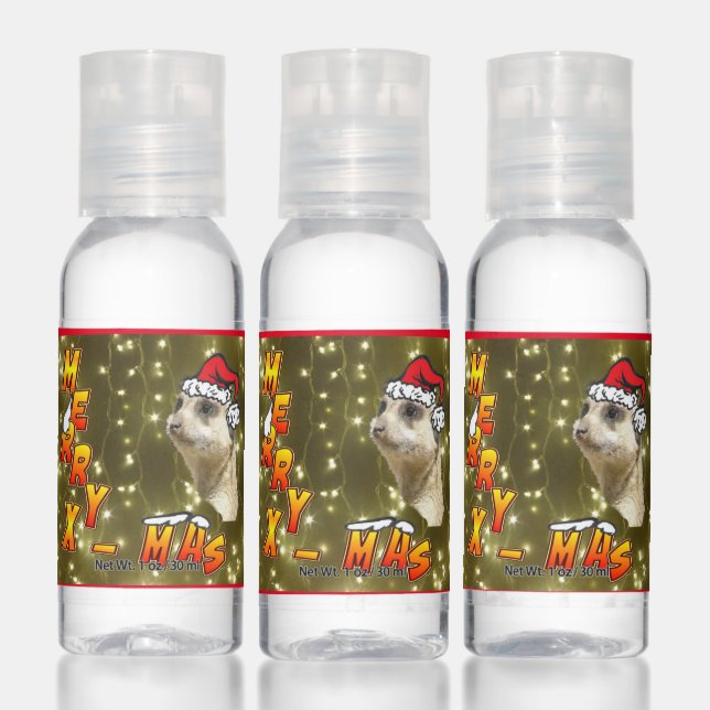 Santa Meerkat MERRY X-MAS Travel Bottle Set Hand Sanitizer (Set)