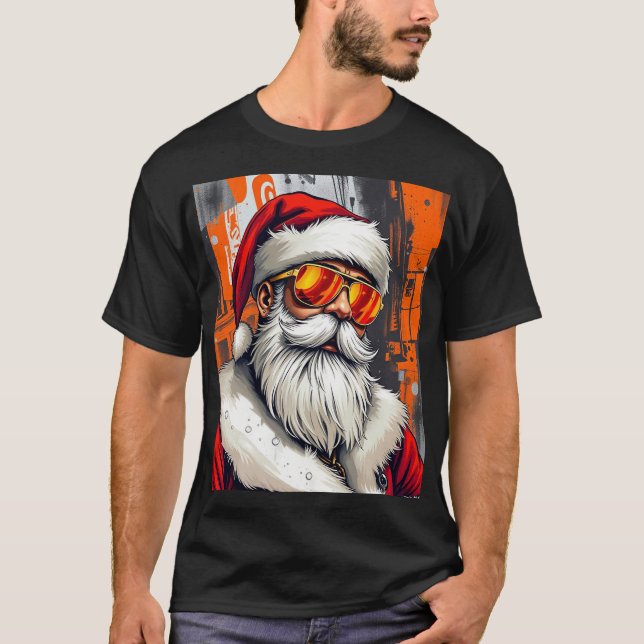Santa Men's T-Shirts Dad (Front)