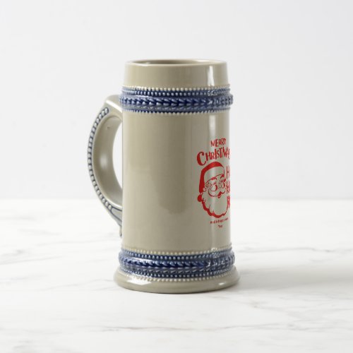 Santa Merry Christmas Beer Stein