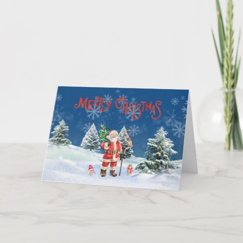 Santa Merry Christmas Card