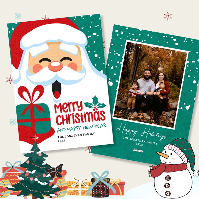 Santa Merry Christmas Gift Holiday Cards (Creator Uploaded)