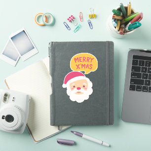 Santa Merry Christmas Sticker