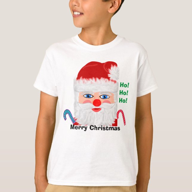 Santa Merry Christmas T-Shirt (Front)