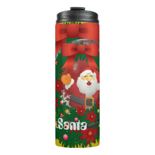 Santa Merry Christmas  Thermal Tumbler