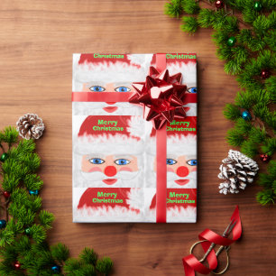 Santa Merry Christmas Wrapping Paper