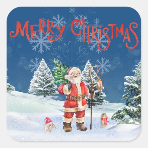 Santa Merry Cristmas Sticker