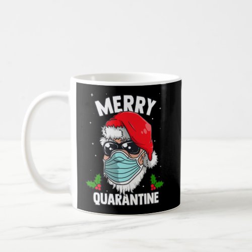 Santa Merry Quarantine Funny Christmas Humor Pande Coffee Mug
