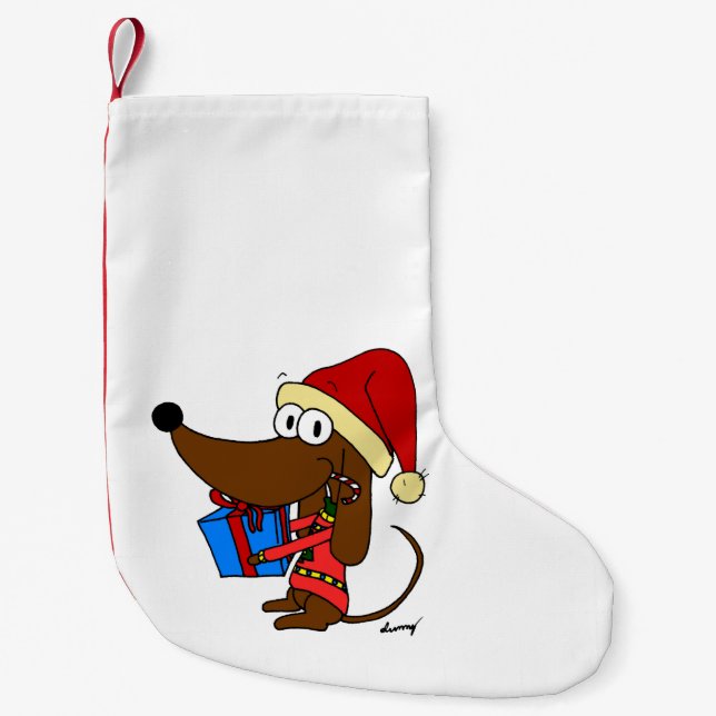 Santa Midge Christmas Stocking - Customizable (Front)