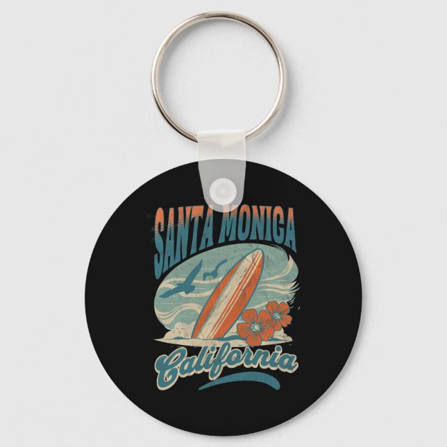 Santa Monica _2  Keychain (Front)