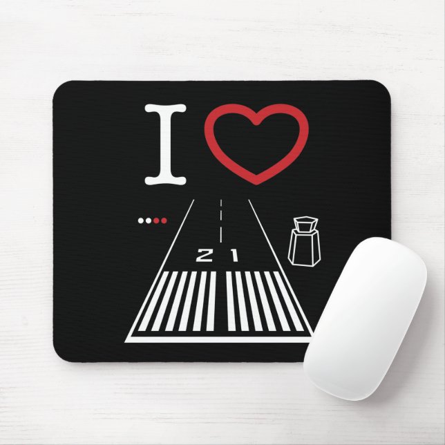 Santa Monica Airport Runway 21 Mouse pad (With Mouse)