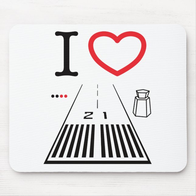 Santa Monica Airport Runway 21 - Mouse pad (Front)