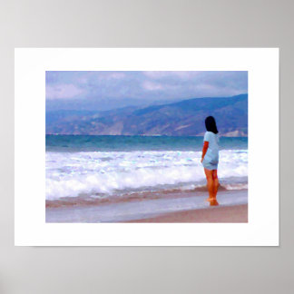 Santa Monica Beach Babe #1 2015 Poster
