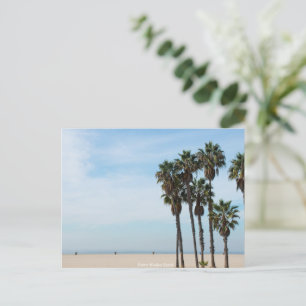 Santa Monica Beach , California Ocean USA Sky Sea Holiday Postcard