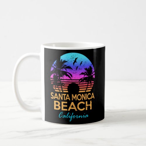 Santa Monica Beach California Sunset Coffee Mug