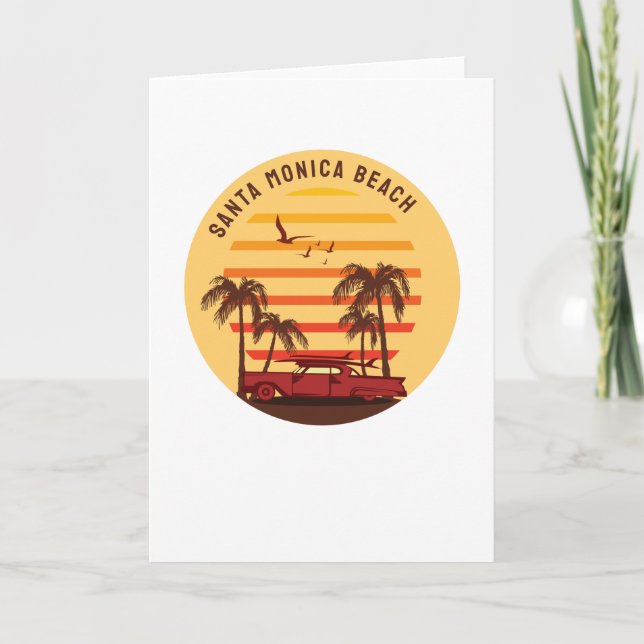 Santa Monica Beach Card (Front)