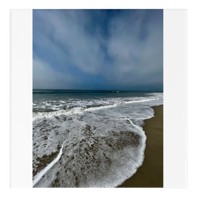 Santa Monica Beach in the fall. Acrylic Print (Front)