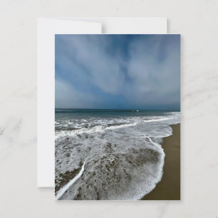 Santa Monica Beach in the fall. Postcard