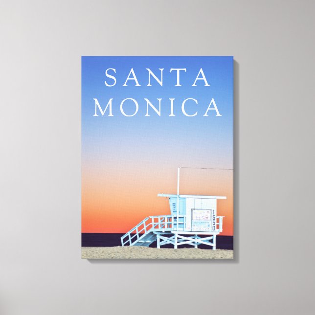 Santa Monica Beach | Los Angeles, California Canvas Print (Front)