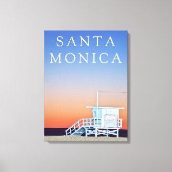 Santa Monica Beach | Los Angeles  California Canvas Print by tothebeach at Zazzle