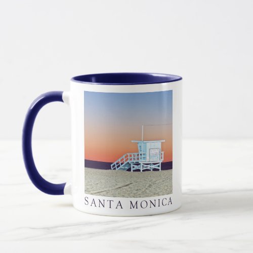Santa Monica Beach  Los Angeles California Mug