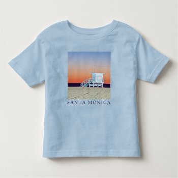 Santa Monica Beach | Los Angeles  California Toddler T-shirt by tothebeach at Zazzle