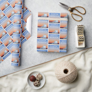 Santa Monica Beach   Los Angeles, California Wrapping Paper