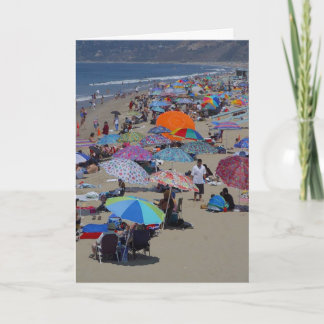 Santa Monica Beach People Card