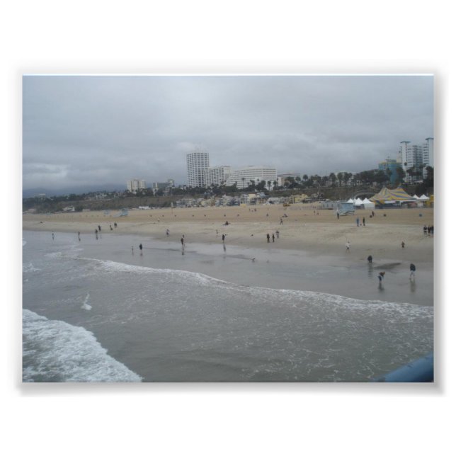 Santa Monica Beach Photo Print (Front)
