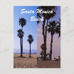 Santa Monica Beach Postcard