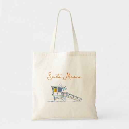 Santa Monica Beach Tote Bag