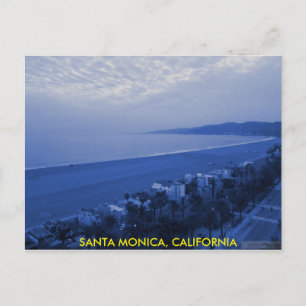 SANTA MONICA BLUE POSTCARD
