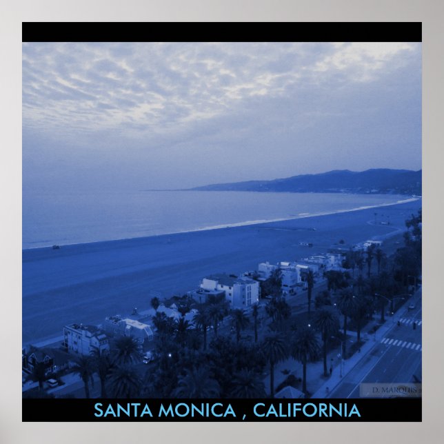 SANTA MONICA BLUE POSTER (Front)