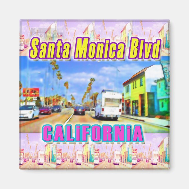 "Santa Monica Blvd 1" Magnet (Front)