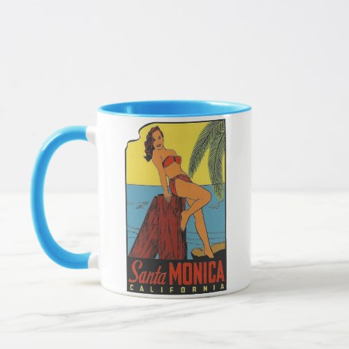 Santa Monica California  _ Coffee Mug