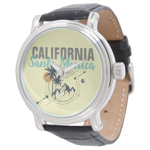 Santa Monica California Geometric Palms  Watch